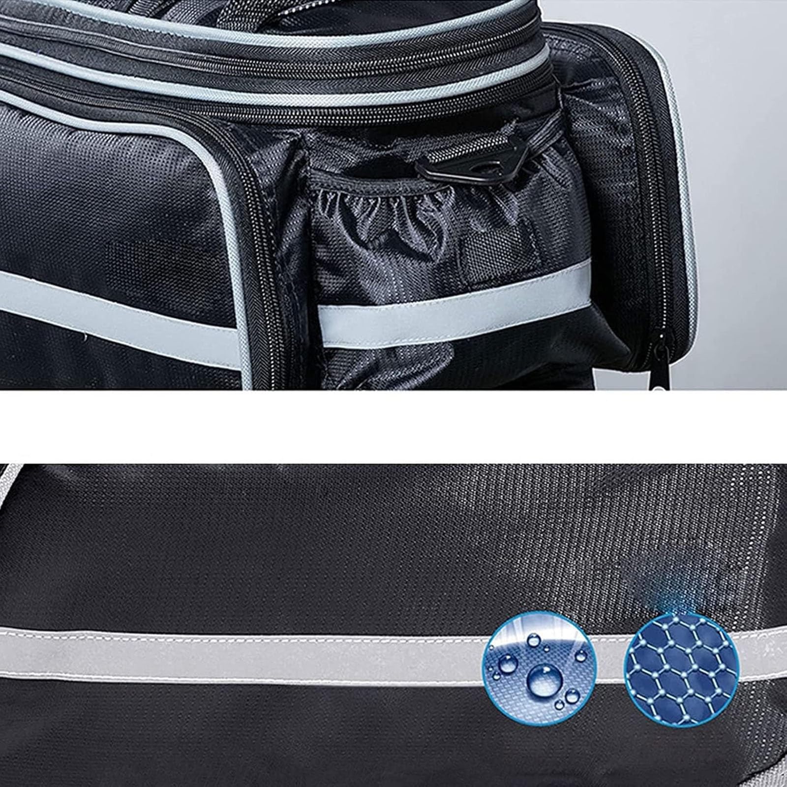 Bolsa portátil de primeros auxilios vacía, bolsa de enfermería con asa, bolsa para kits médicos de emergencia, para visitas a domicilio, atención sanitaria, cuidados paliativos, viajes(Blue)