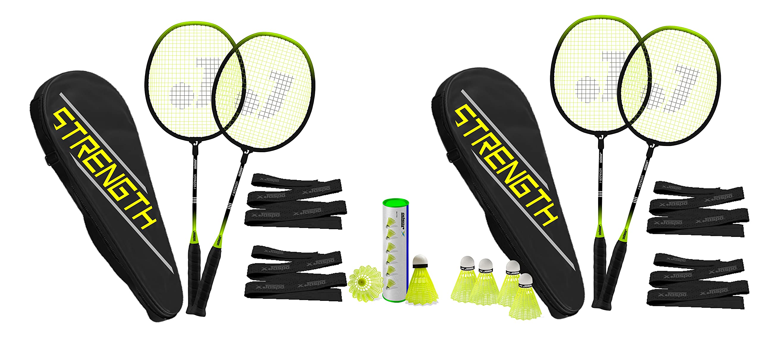 See full amazon price history chart for Jaspo Voyager Plus GX-01 Series High Tempered Steel Shaft Racket Badminton Set of 2 with 6 Nylon Shuttlecocks + 4 Grip for Beginner to Intermediate for Training Practice (Yellow) Jaspo Voyager Plus GX-01 Series High Tempered Steel Shaft Racket Badminton Set of 2 with 6 Nylon Shuttlecocks + 4 Grip for Beginner to Intermediate for Training Practice (Yellow) (B09GPLV8N8) Amazon Price History, Amazon Price Tracker