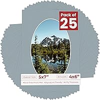 Vista 49 de Tapete de 5 x 7 para fotos de 4 x 6 pulgadas, con apertura de tablero ovalado verde Honeydew precortado, sin ácidos, mate para proteger tus
