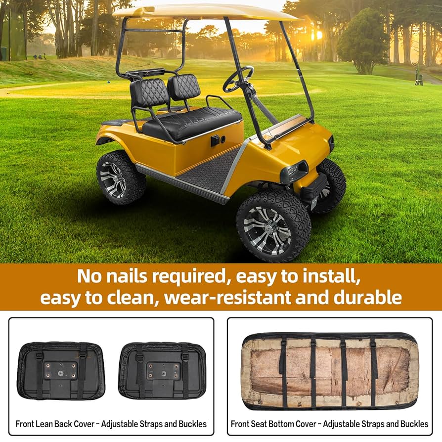 ゴルフカート　シートカバーセット Amazon.com: NOKINS Golf Cart Seat Covers Fit Club Car DS Pre