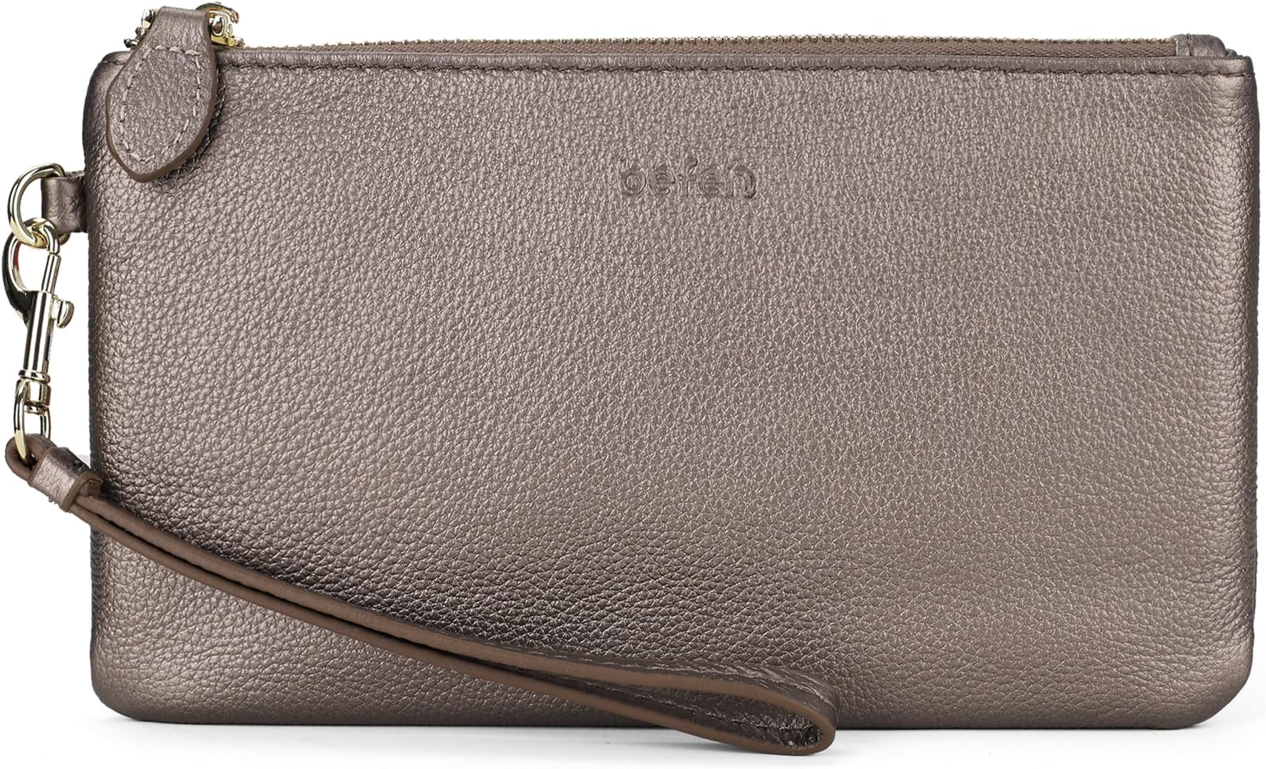 Women's Leather Wristlet Clutch Cell Phone Purse Wallet Lambskin Quilted Ladies Crossbody Handbags with Wrist Strap & Shoulder Strap