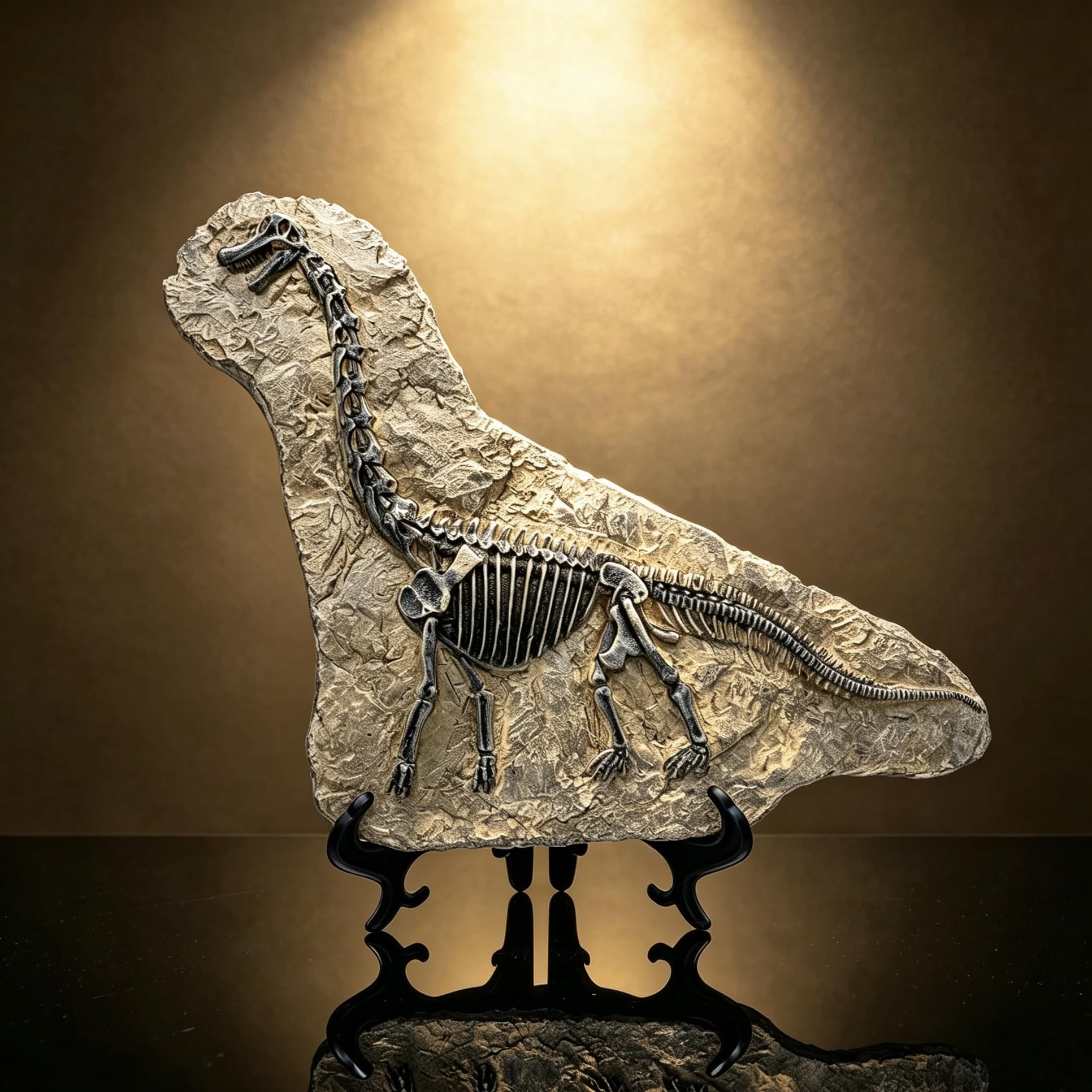 XINDAM Żywica brachiozaur dinozaur skamieniała statuetka model symulowany szkielet dom biuro ekspozycja dekoracyjne pudełko rzemiosło dekoracja (Styl 7)