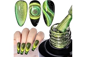 MIZHSE Space Galaxy Kitty Cat Eye Gel Polish