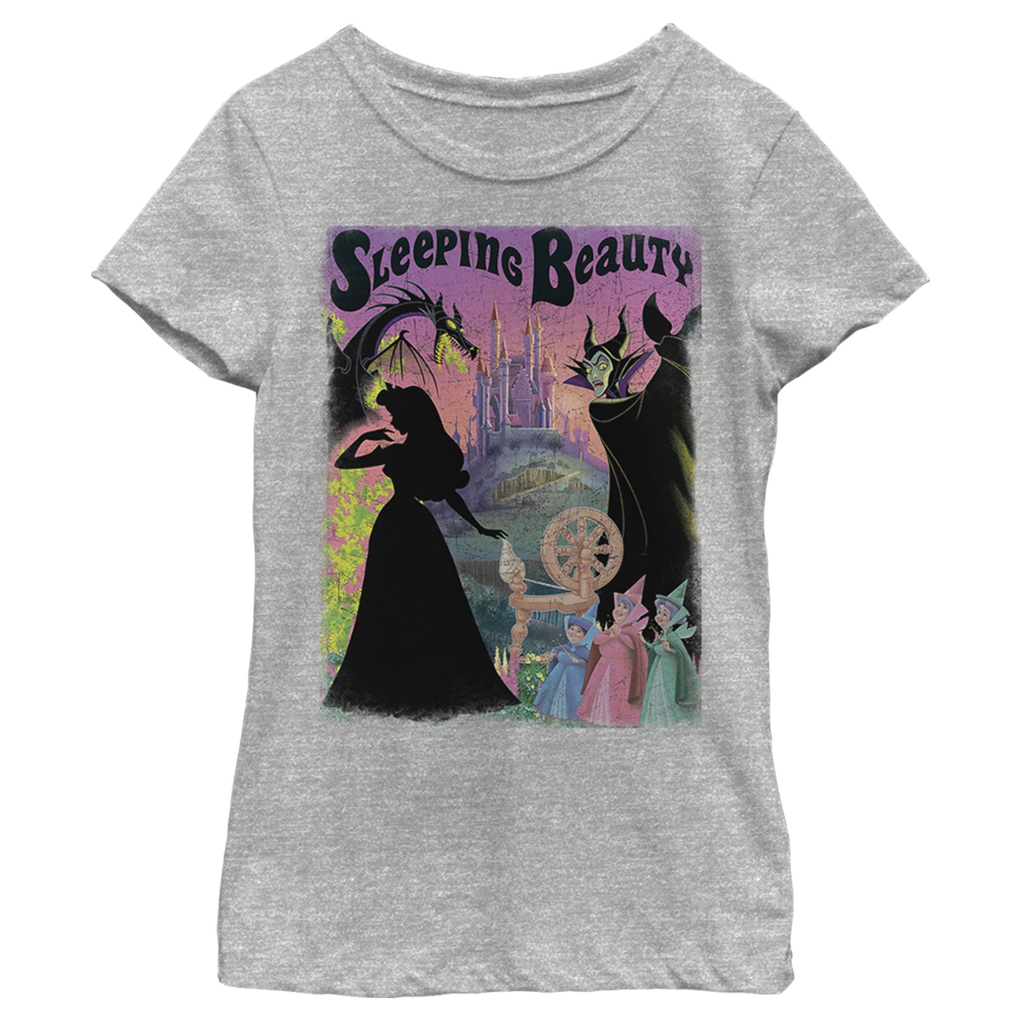 T-shirt fille Disney Princess vêtement de sport imprimé La Belle au Bois Dormant - 6