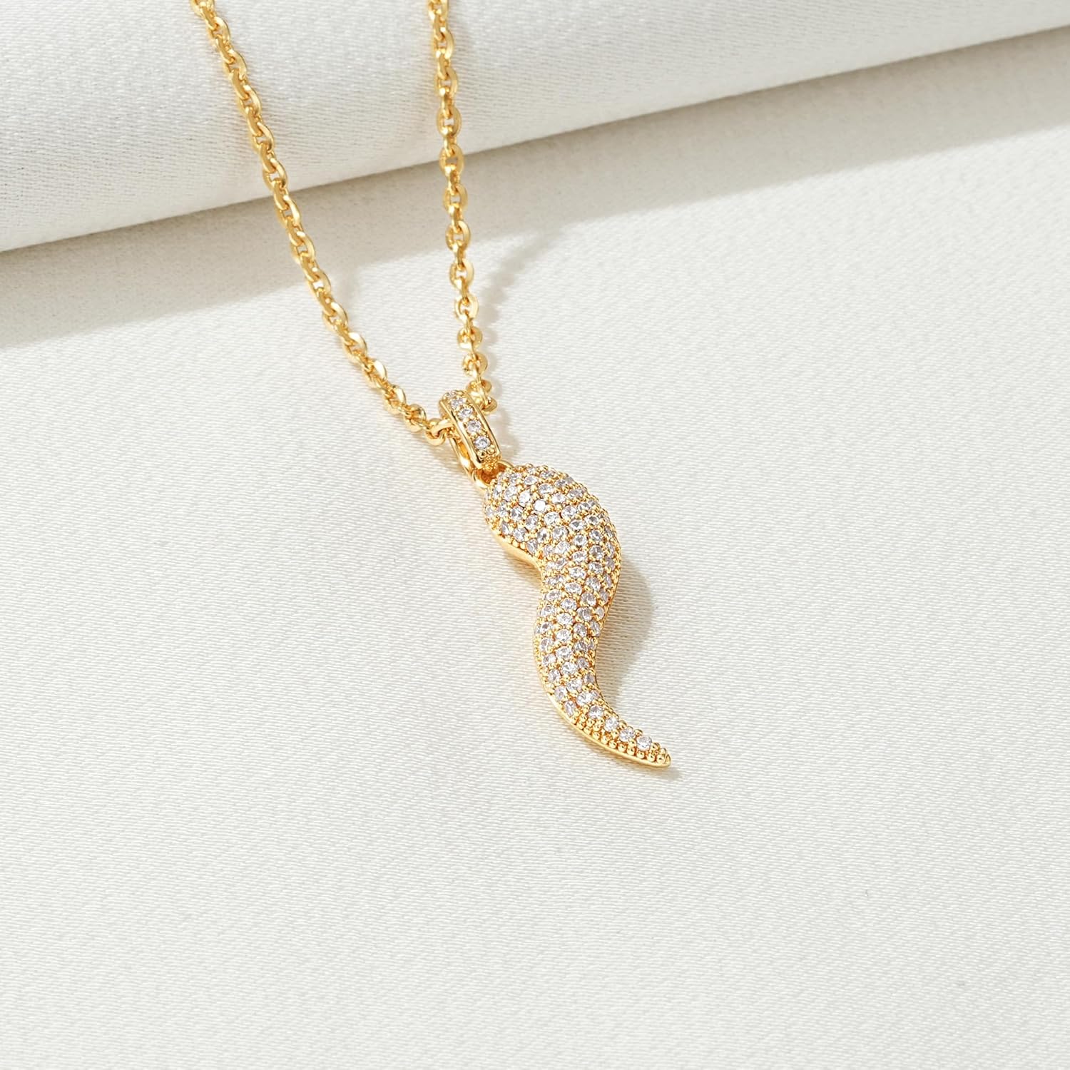 WEARON Gold Necklaces for Women, Dainty Italian Horn, Butterfly, Starfish Pendant Designs Necklace Trendy Jewelry for Women - Image 4