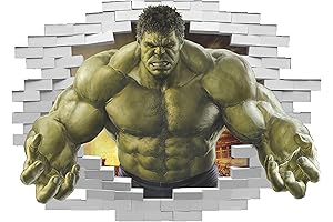 CRYTRON Superhero Wall Sticker Vinyl PVC Art Kids Hulk Poster