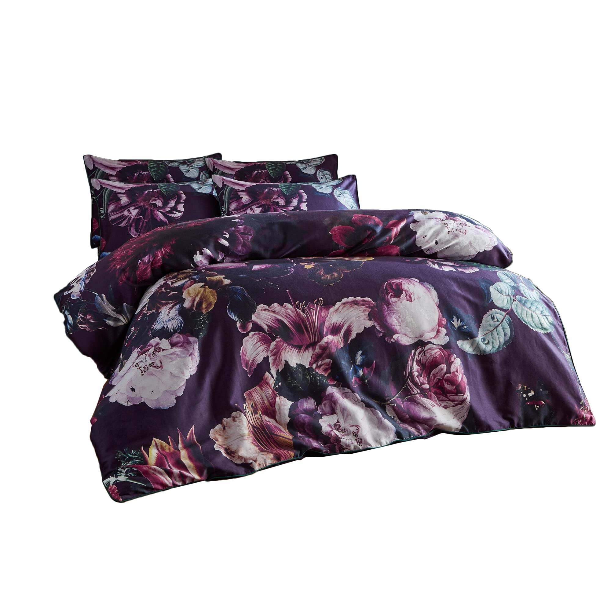 Paoletti  Cordelia Floral Duvet Set - Amethyst - Double