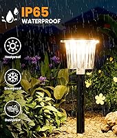 Vista 4 de Super Bright Solar Pathway Lights Outdoor Powered 8 Pack,Adjustable Warm&Cool White,Waterproof IP65 Solar Garden Decor Landscape Lighting Outside