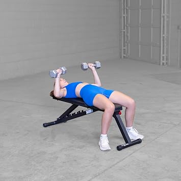 Best Fitness Folding Weight Bench (BFFID25) for Barbell and Dumbbell Exercises, Strength Training Home Gym Equipment, Incline & Decline Workouts