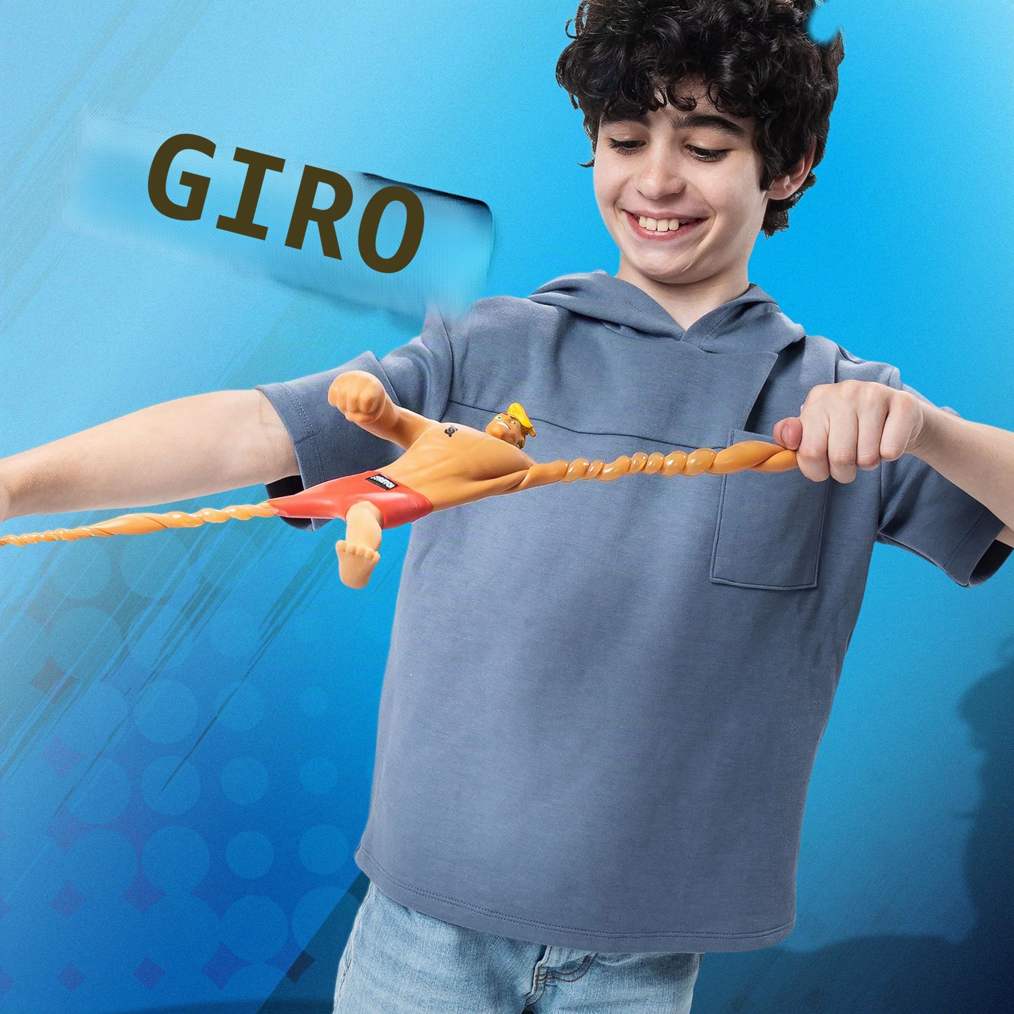 Basic Fun Stretch Armstrong Figura Clásica 18 cm – Juguete Extensible Retro para niños y coleccionistas