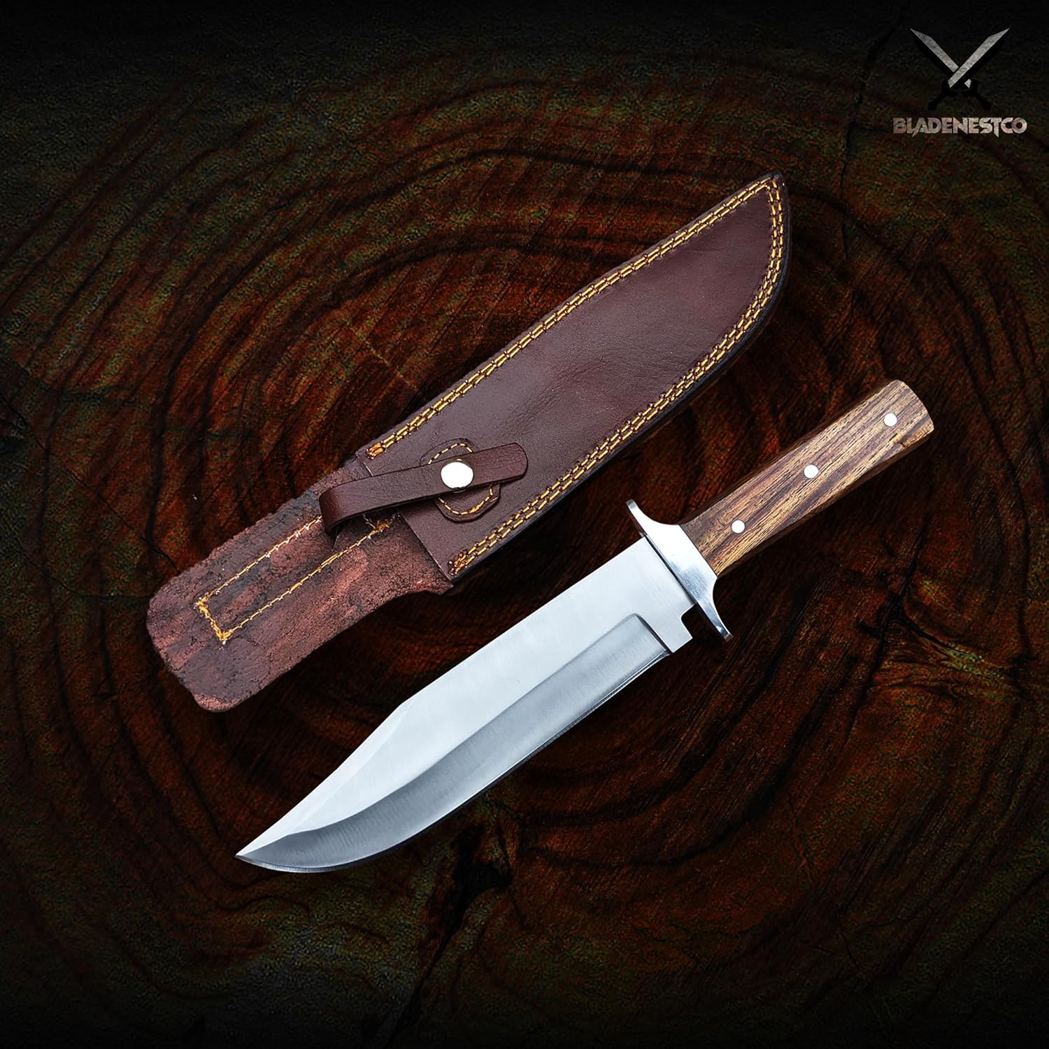 Handmade Bowie Knife: Game Replica Hunting Knife | Handmade Stainless Steel Classic Tactical knife | Christmas Gift | Tool for Camping