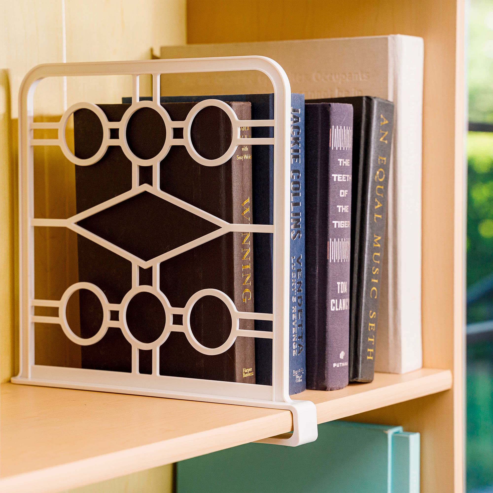 EZICOZI Set of 6 Shelf Dividers in White Closet Shelf Organizer with