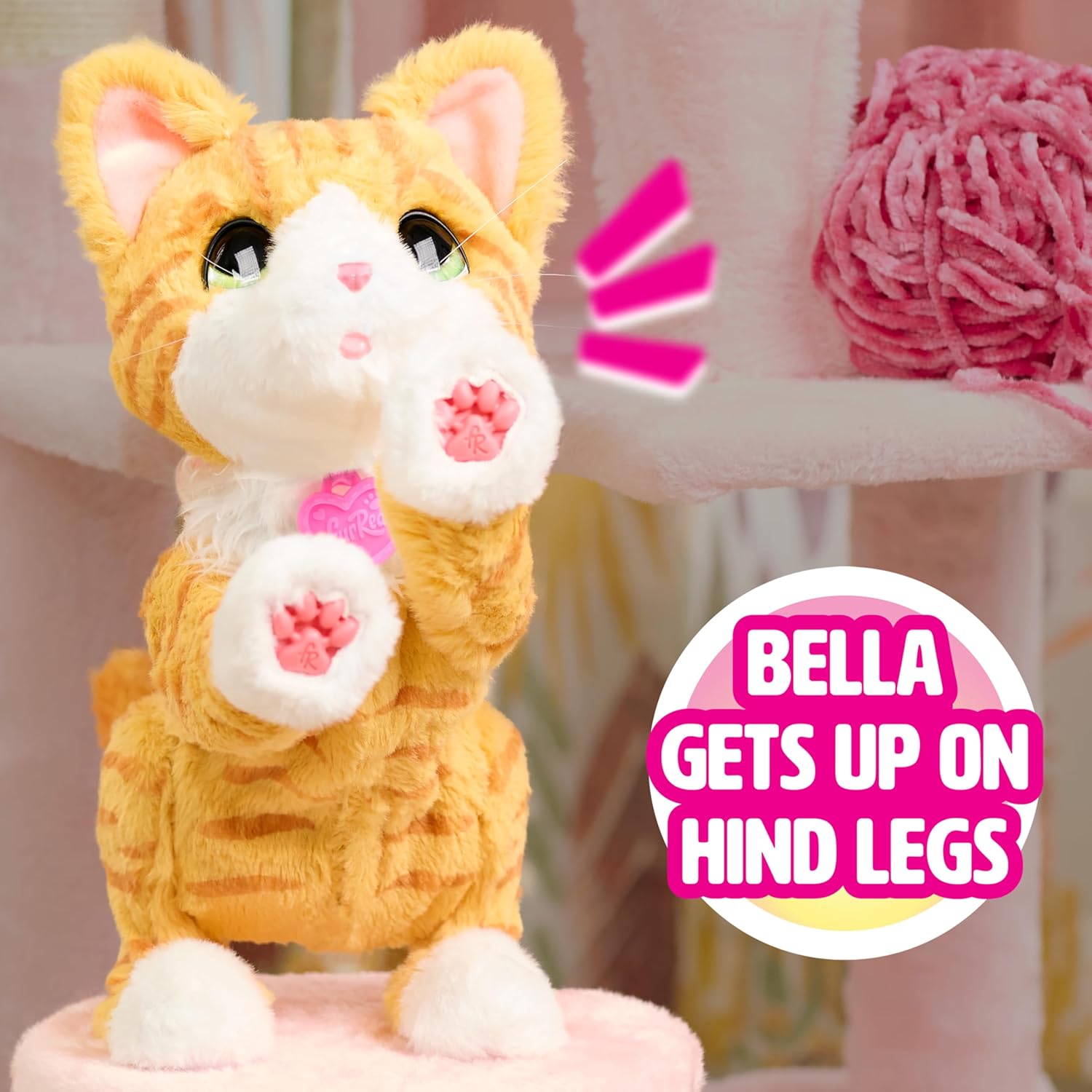FurReal Bella The Biscuit-Making Kitty, 10 Inch Interactive Cat Toy, for Boys and Girls, Ages 4 and Up, Kids Toys for Ages 4 Up by Just Play