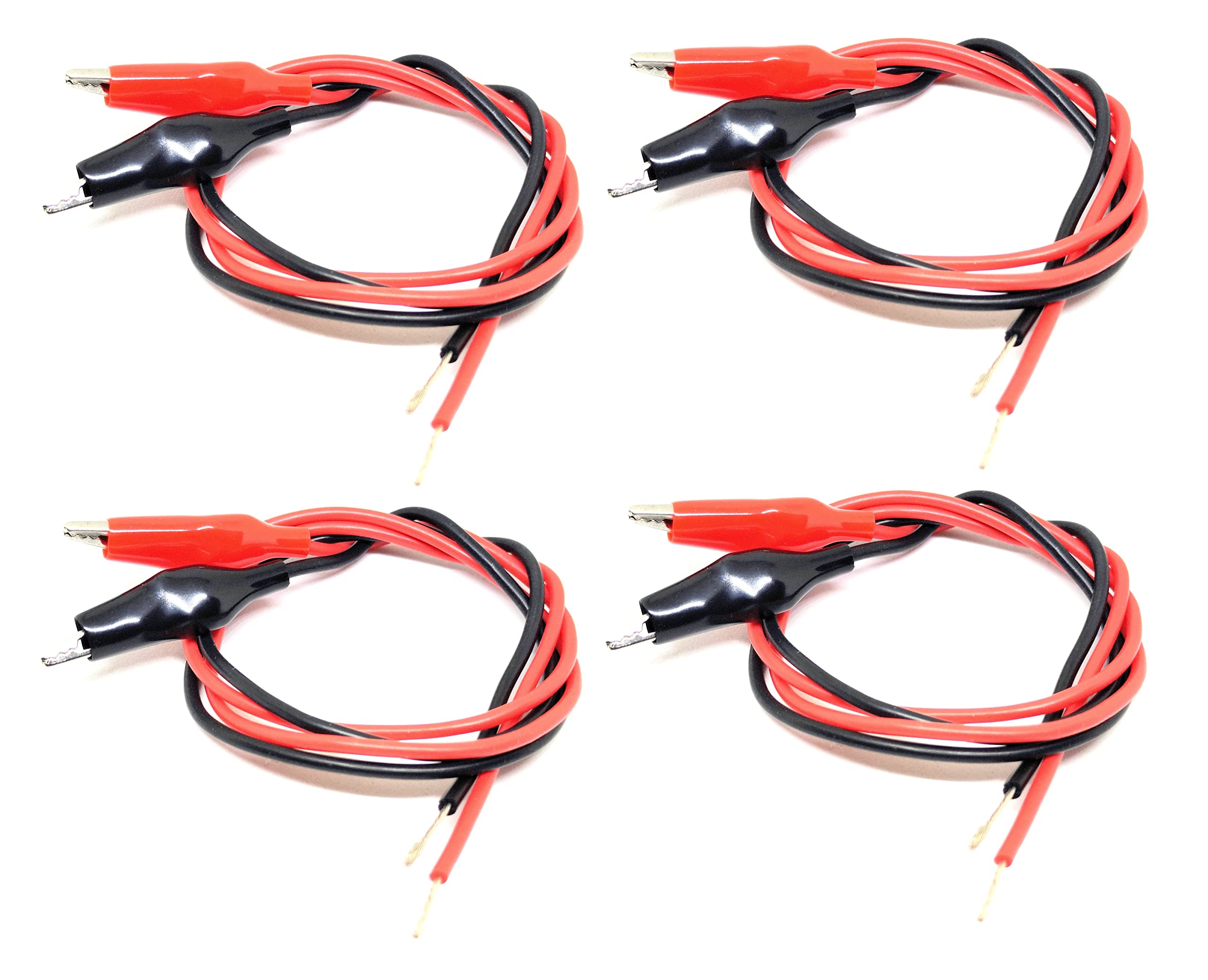 INVENTO 4Pcs Black Red Mini crocodile alligator clip with 20 AWG 0.5 sq.mm silicone wire For CCTV, DC Connections, DIY Projects (B09W4P4LF6) Amazon Price History, Amazon Price Tracker