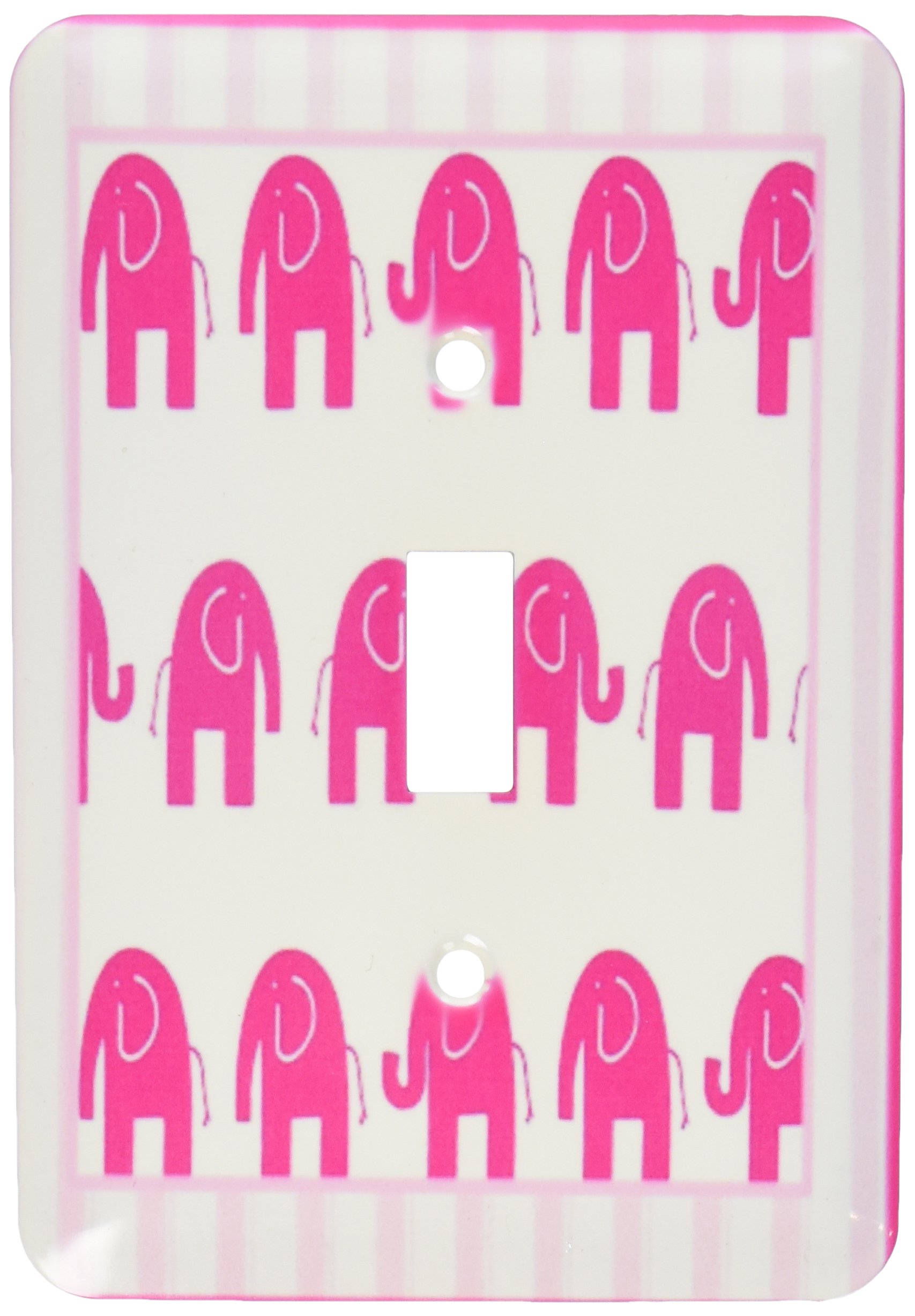 Interrupteur à bascule simple 3drose LSP 109271 éléphants rose vif