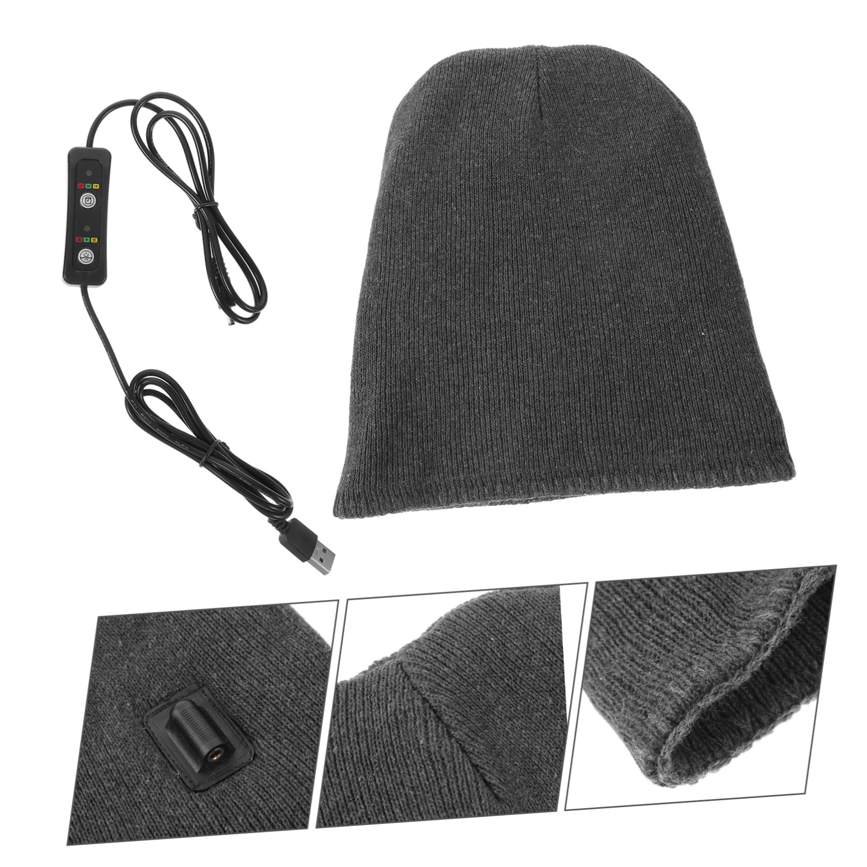 Sombrero Calentado Tapa Gorros Divertido Sombrero De Cubo Gracioso Hombres Pescador s Gorro Absorbente De Sudor Gorro Caliente Tejido Grey