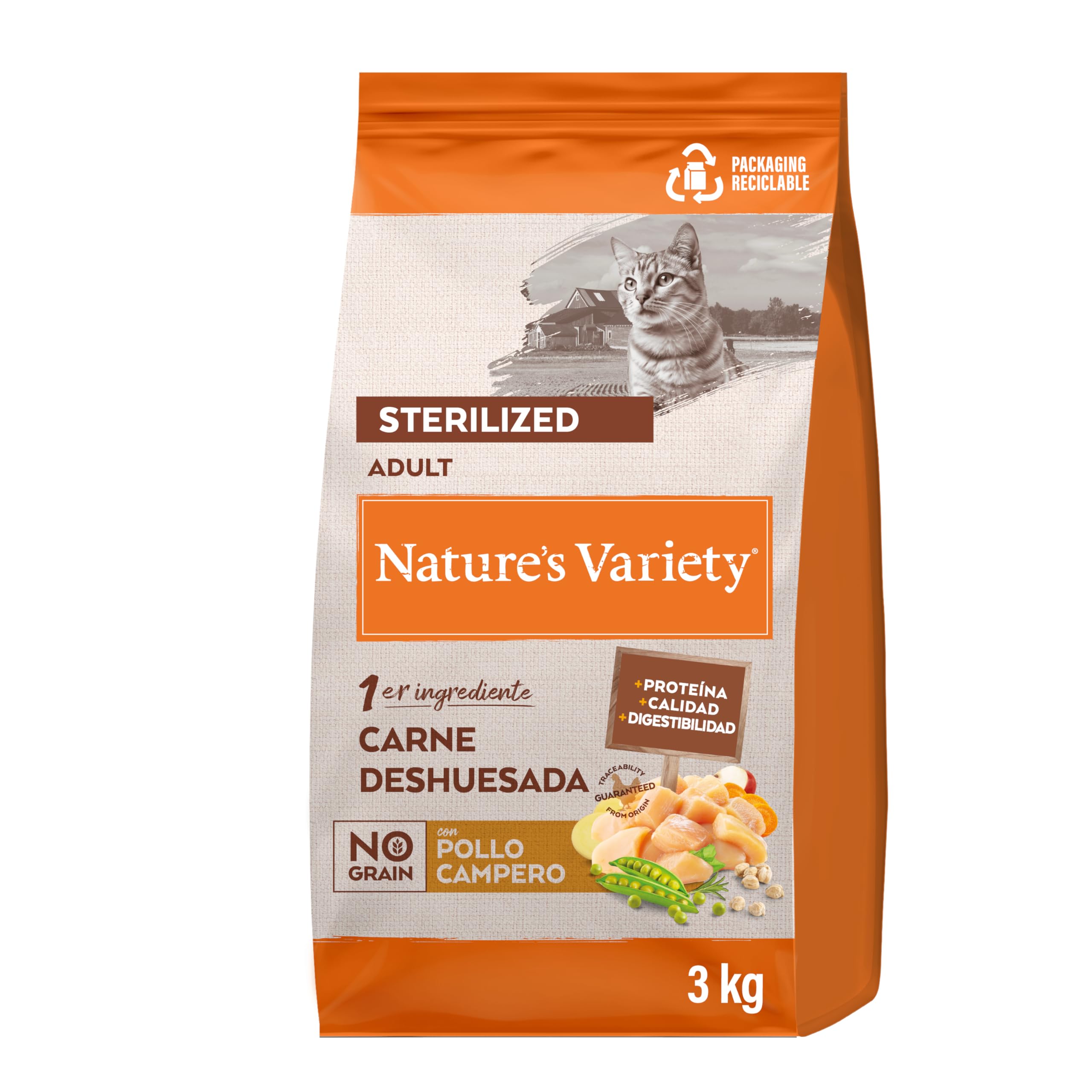 Nature's Variety SELECTED ADULT STERILIZED FREE RANGE CHICKEN 1x3kg