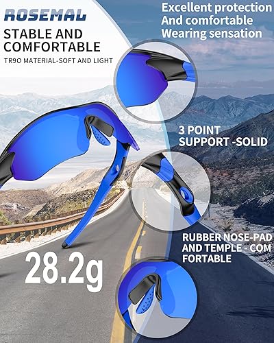 Miniatura 3 de Gafas de sol deportivas polarizadas para hombres y mujeres, jóvenes, béisbol, correr, pesca, tenis, golf, ciclismo, conducción, motor TAC UV400 TR90