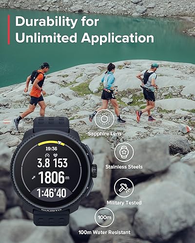 Miniatura 7 de SUUNTO Raza Reloj deportivo GPS, pantalla a color AMOLED grande y brillante, batería de larga duración