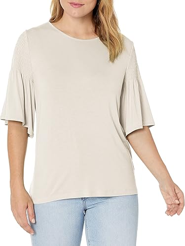 Wrangler 34 Manga Smock hombro Knit