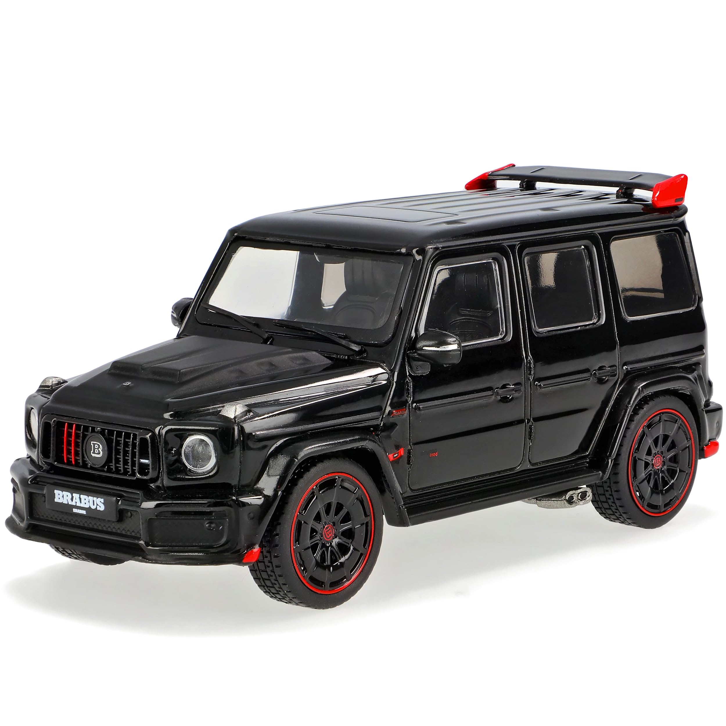 Defekte Vitrine Mercedes-B G-Klasse G63 W463 Schwarz Bra-Bus Rocket 900 Neue Generation Ab 2018 1/43 Solido Modell Auto