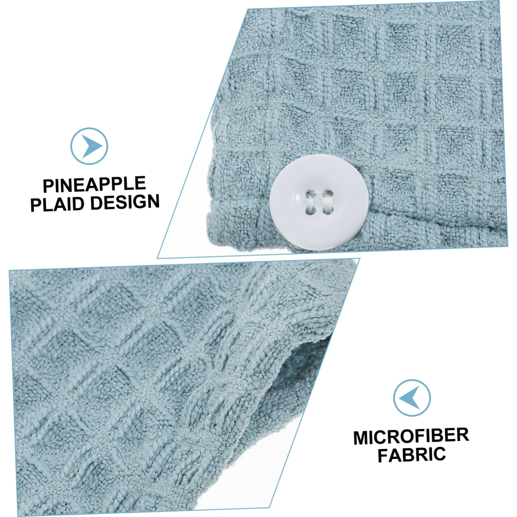 GALPADA 2Pcs Hair Drying Caps for Women Thickened Quick Drying Hats Lightweight Travel Hair Towels Soft and Absorbent Reduce Friction and Heat Damage