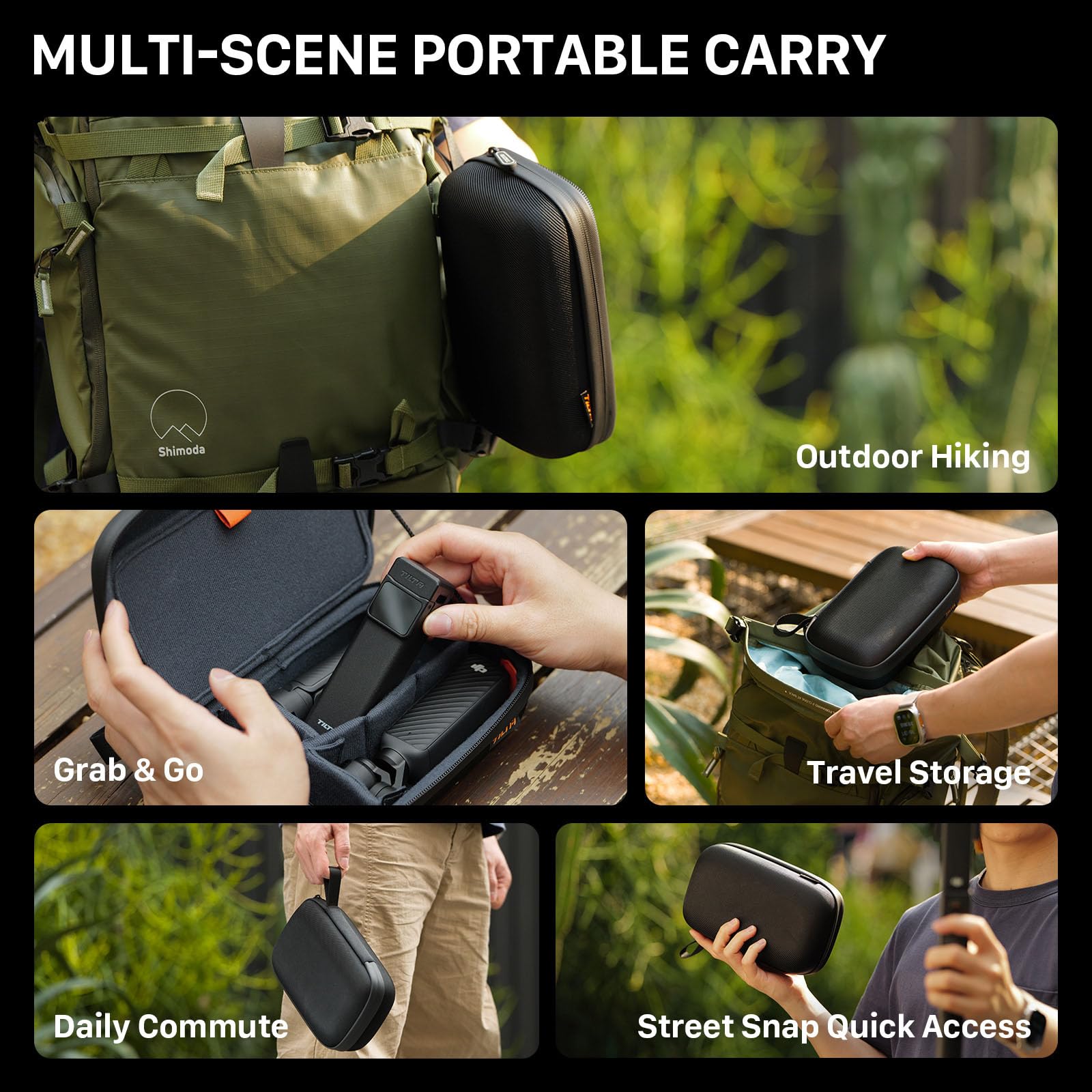 Tilta TA-ACCC-B Étui Rigide Portable pour DJI Osmo Pocket 4, Résistant à l'Eau