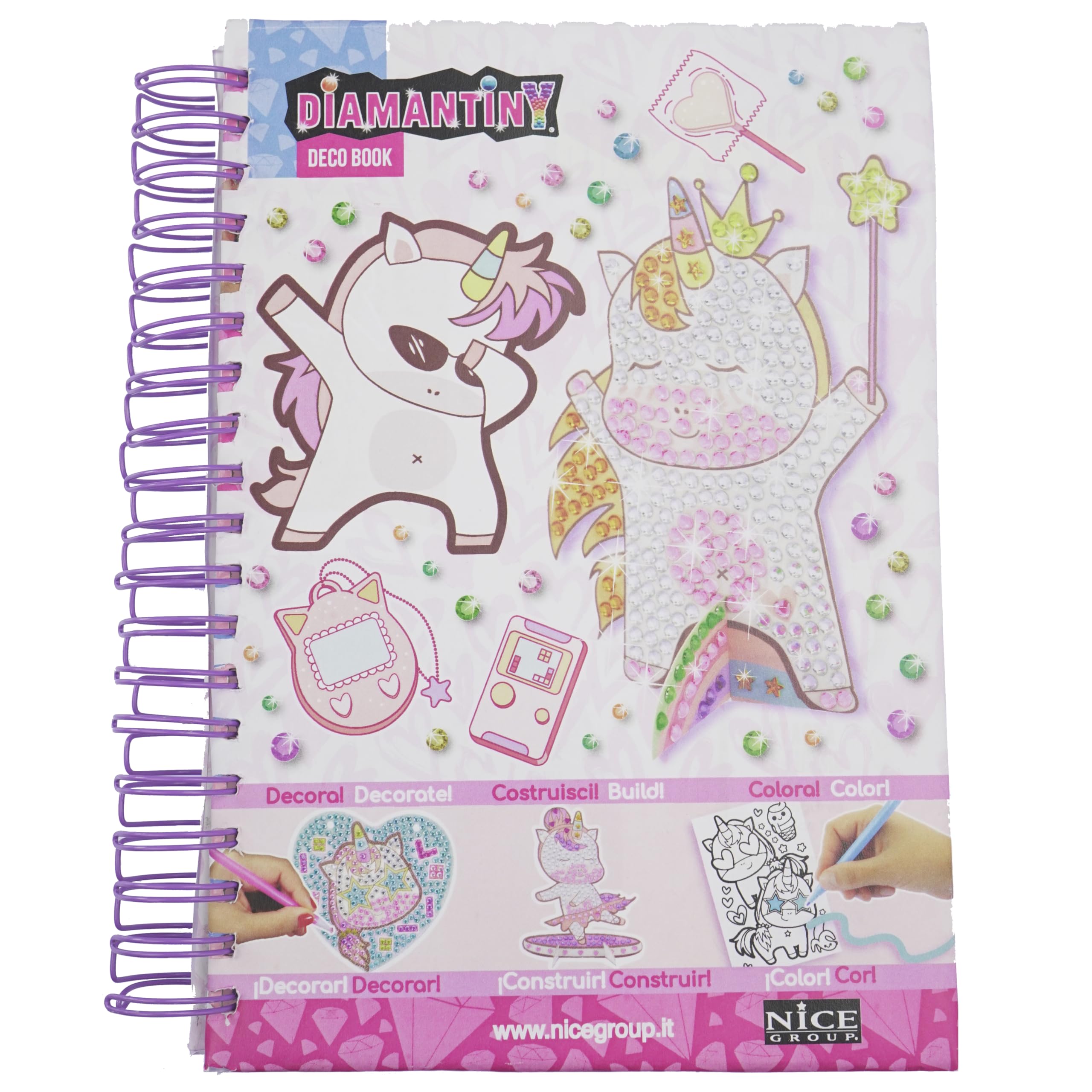 DIAMANTINY - Paint by Numbers Unicorn, Multicoloured, A5, 90022