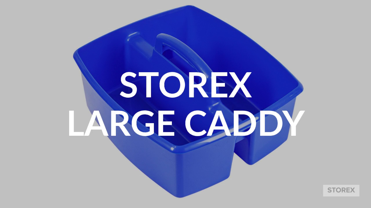 Amazon.com: Storex 2-Compartment Large Cleaning Caddy
