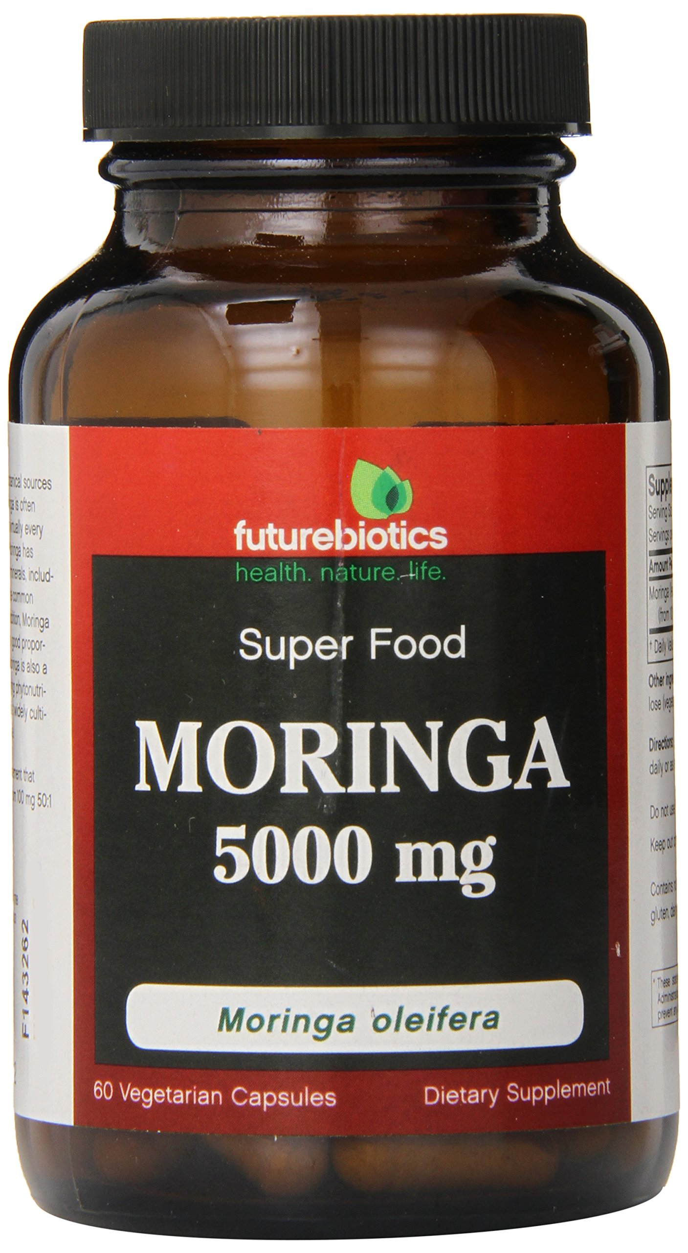 Futurebiotics Vegetarian Capsules, Moringa, 60-Count (Pack of 12)