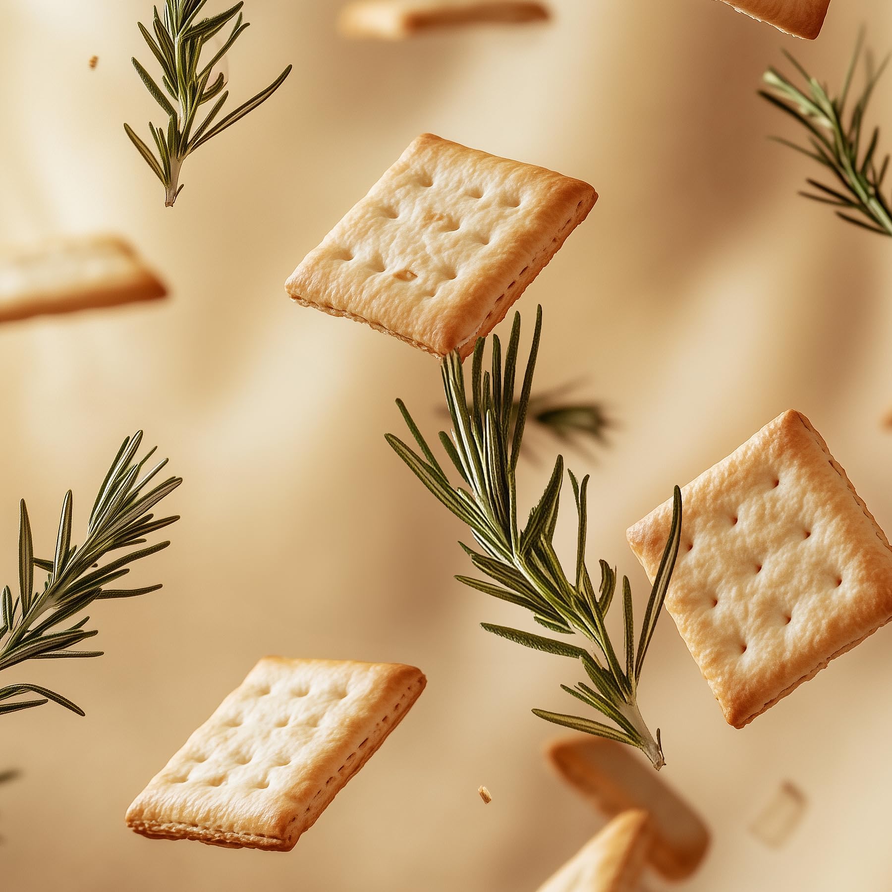 Crackers Proteici 8 Snack Salati Monoporzione Da 45g Gusto Rosmarino EatPro 30% Proteine, 10% Carboidrati, Keto Diet Snack Proteici Cibo Proteico, Crackers Salati E Croccanti