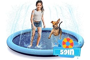 Splash Pad Sprinkler: Summer's Backyard Fun for Kids and Pets