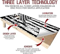 Vista 3 de GRAPHIX EXPRESS Cornhole Set Wraps - Cornhole Decals - Vinyl Wraps & Skins for Boards