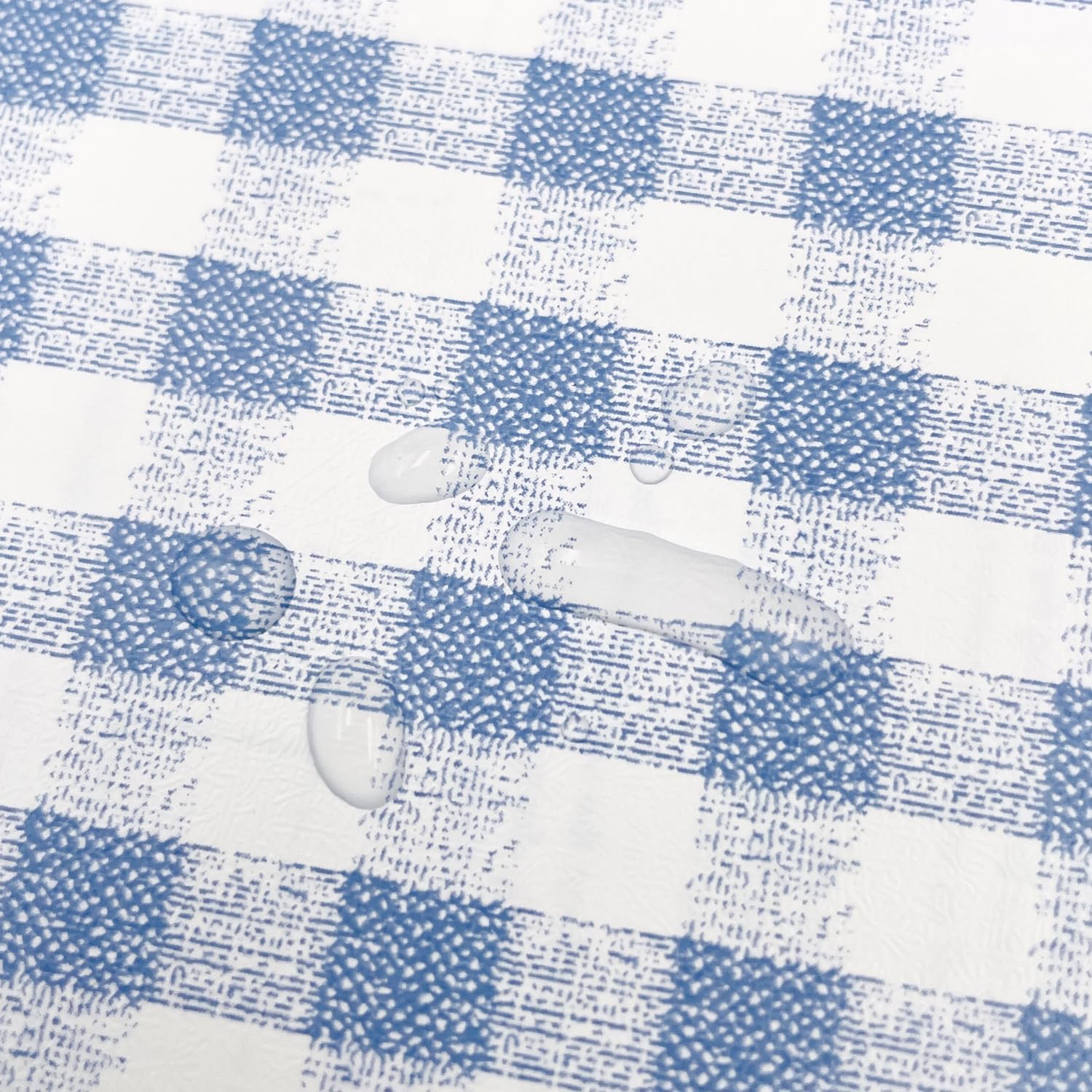 19.7 feet Blue Grid Furniture Liner Peel and Stick Backsplash Wallpaper Drawer Cabinet Liner for Shelves Waterproof Shelving Paper (M-236.2x17.7 Inch)
