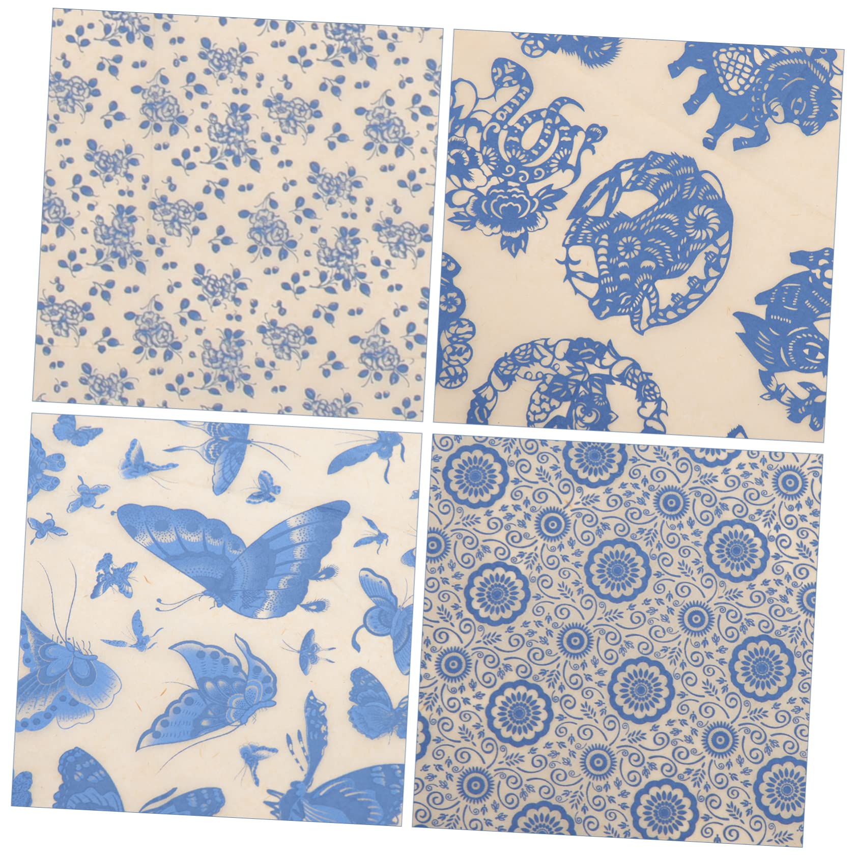 EXCEART 20feuilles Papier De Décoratif De Décalcomanie Céramique Couleur Émail pour Découpes Personnalisables Et