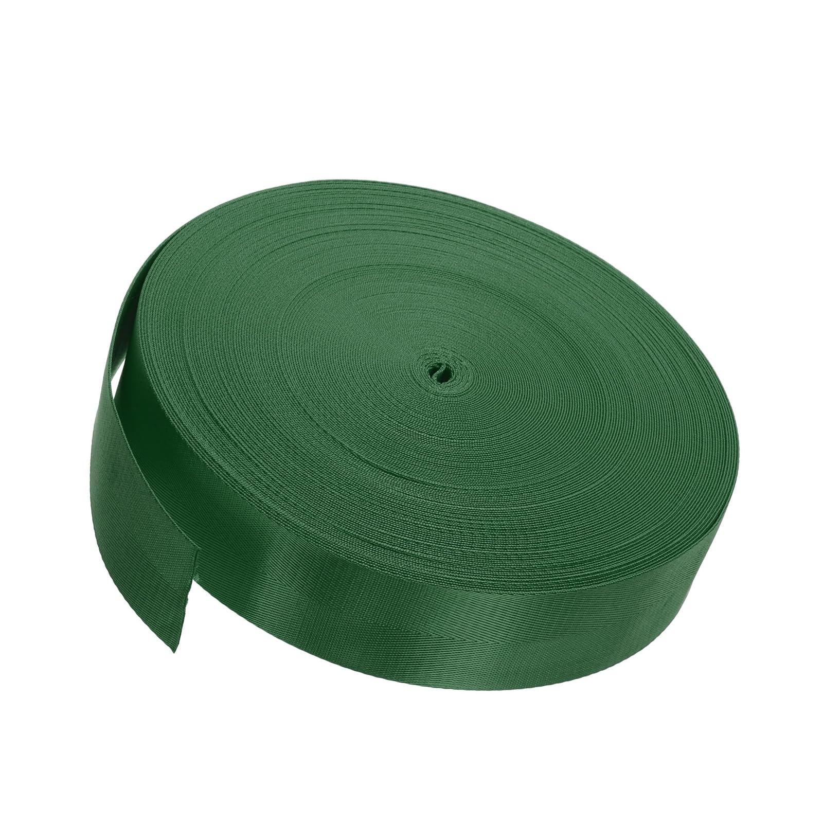 Unifizz Flat Nylon Webbing Strap – 2 Inch x 10 Yards Green, Abrasion-Resistant for Pet Leashes, Bag Handles, Furniture Repair & Garden Ties