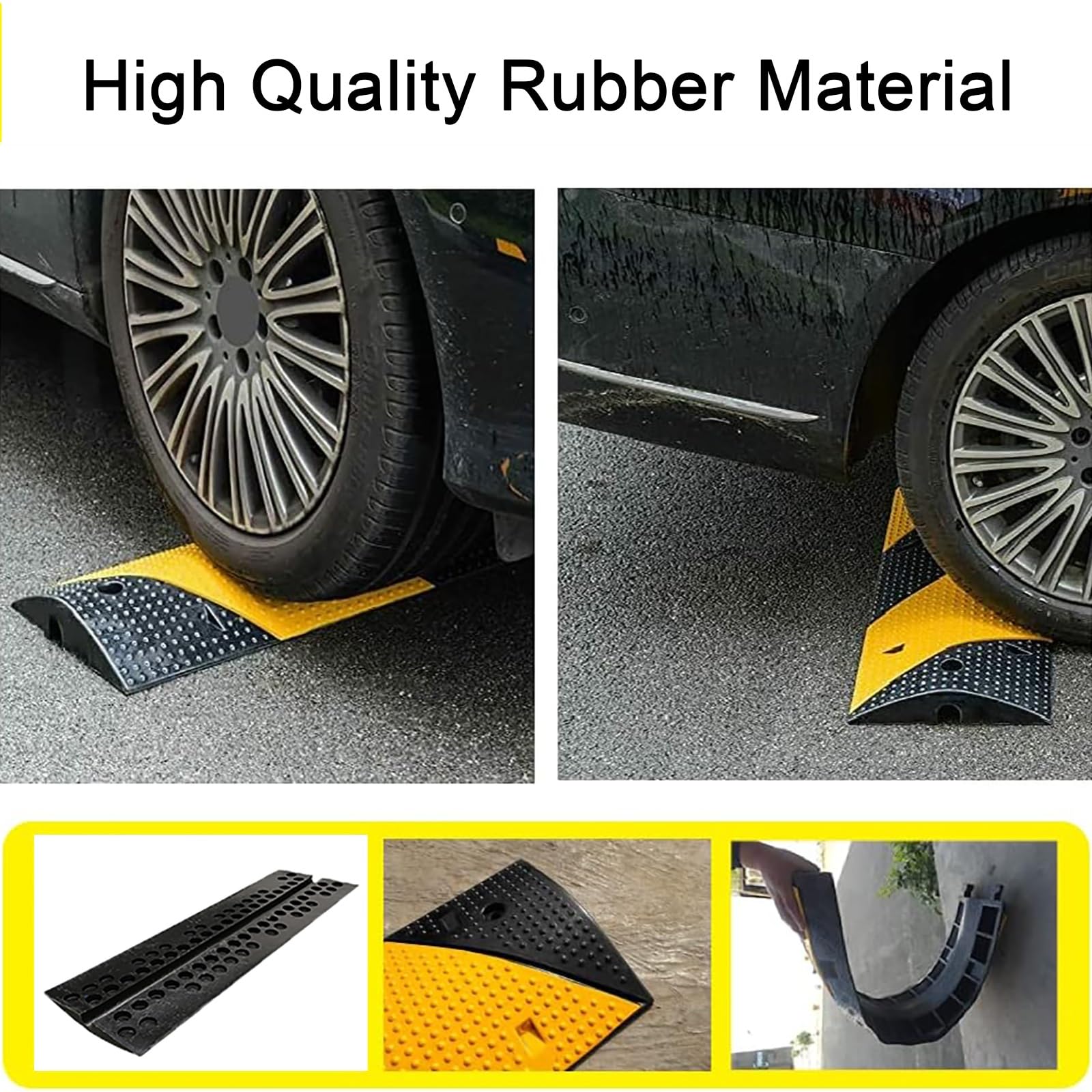 10T Pasacables de Suelo para Proteger Las Cables Protector de Cables Protector, Protector de Cables para Suelo Exterior, Antideslizante, Resistente a la Intemperie