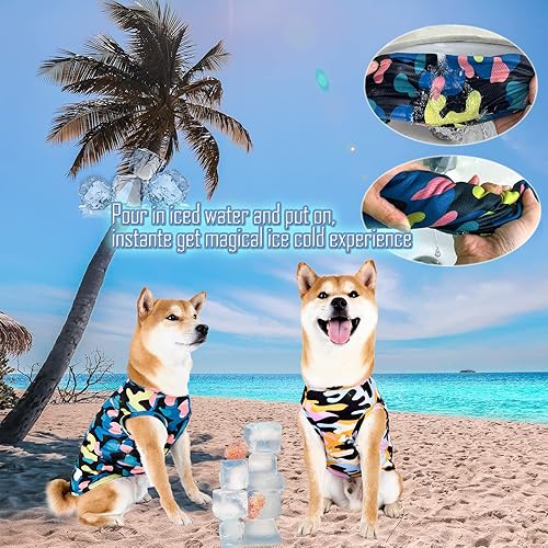 Vista 16 de Camisas refrescantes para perros, camisas para perros extra pequeñas, ropa para perros machos y hembras, camisetas refrescantes para Yorkie