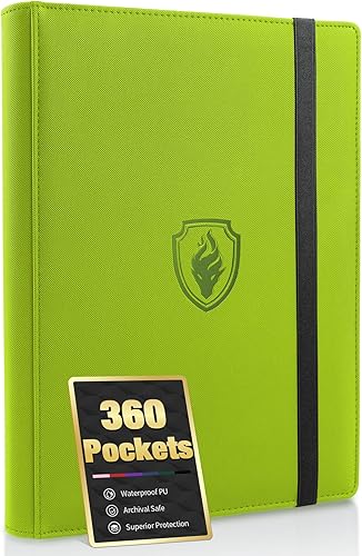 Miniatura 28 de Carpeta de tarjetas prémium con 9 bolsillos para 540 tarjetas, carpeta de tarjetas coleccionables de poliuretano resistente, álbum de colección de