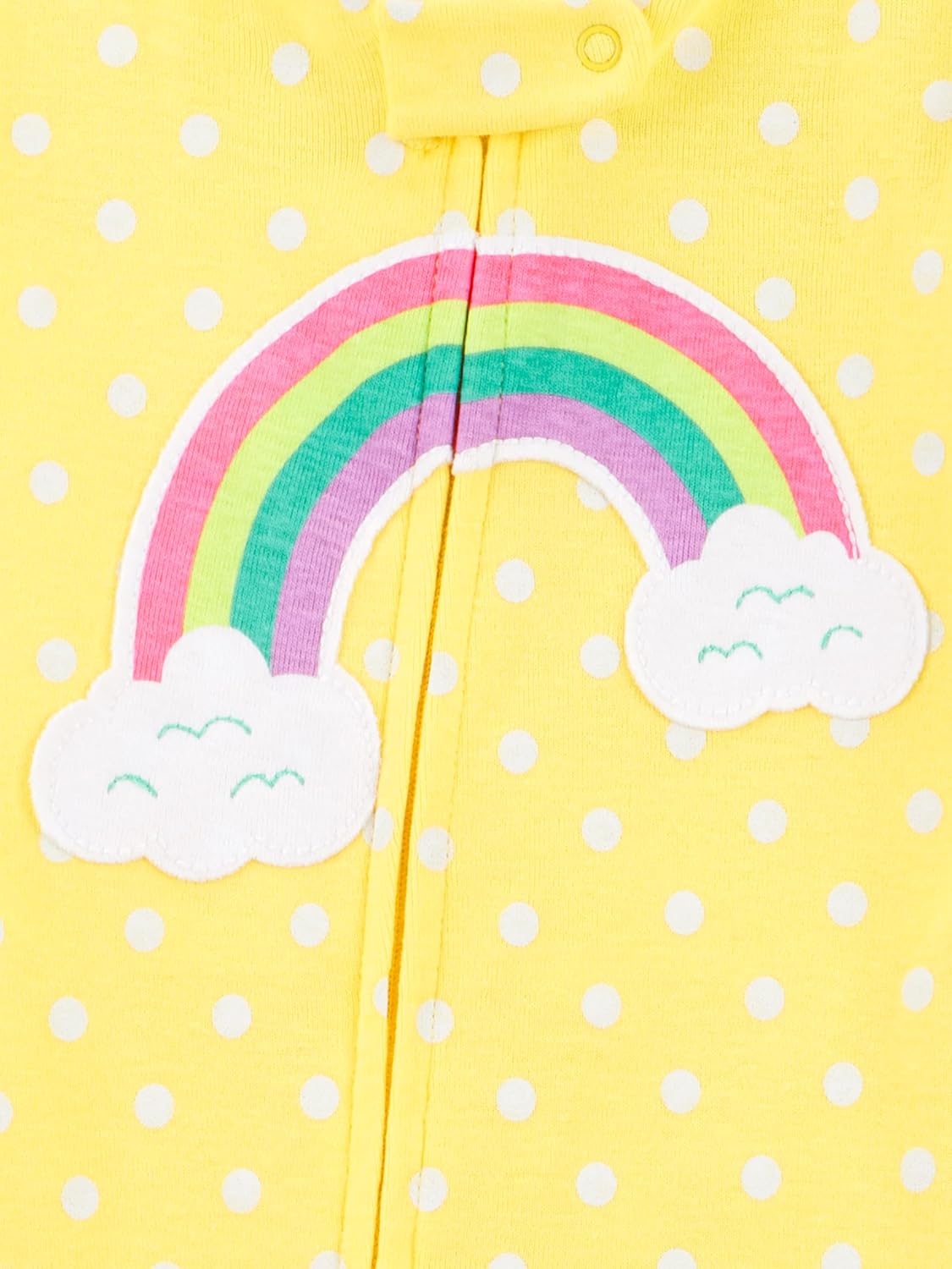 Simple Joys by Carter's Girls 3-pack Snug Fit Footed Cotton Pajamas - Image 3