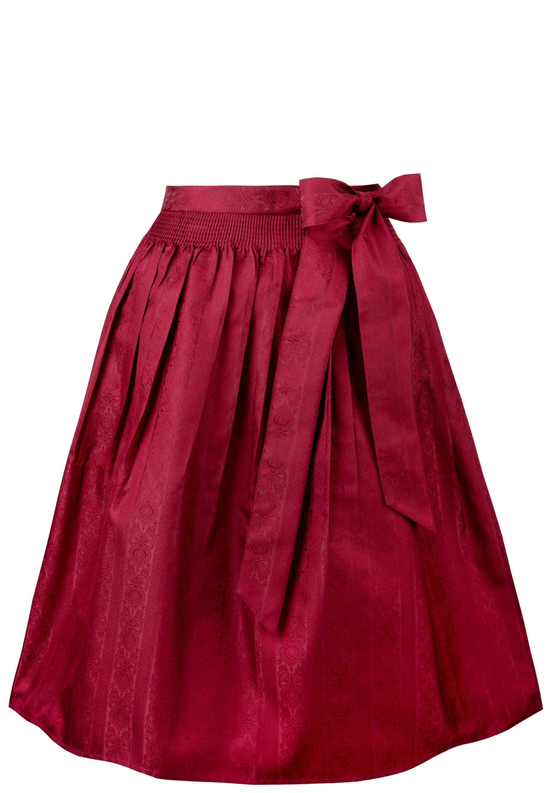 Stockerpoint Corinna Women's Midi Dirndl Apron, darkred, 46-50