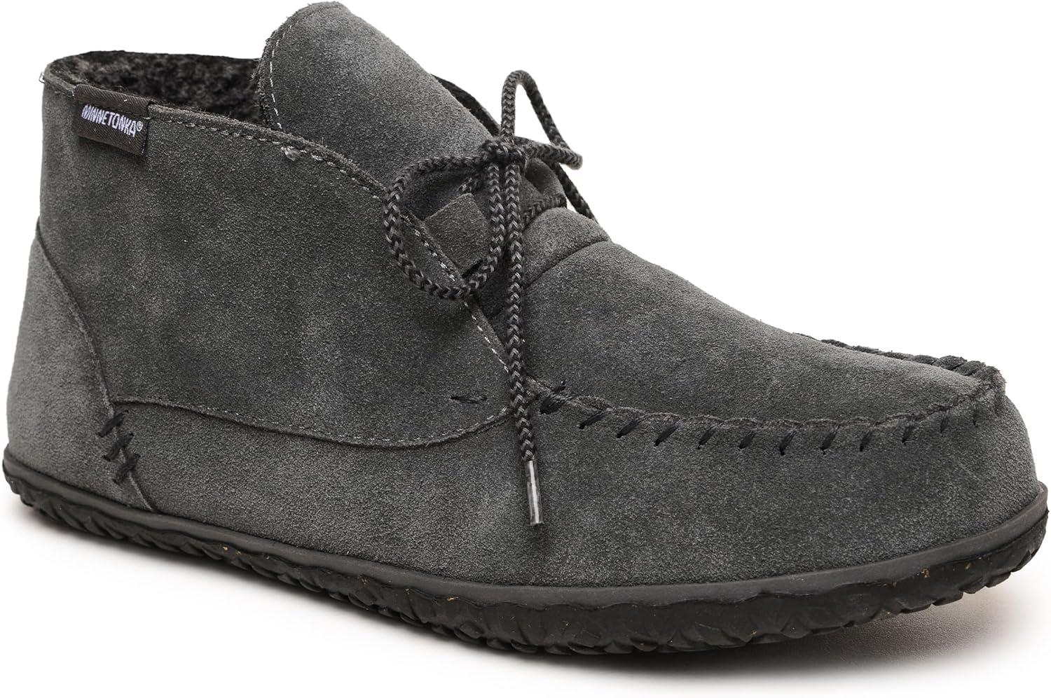 Minnetonka Men’s Torrey Suede Chukka Boots - Handcrafted with Berber Lining, Removable Contoured Footbed, MinnTREAD Rubber Sole with Rice Husk, and Suede Upper - Indoor and Outdoor Use