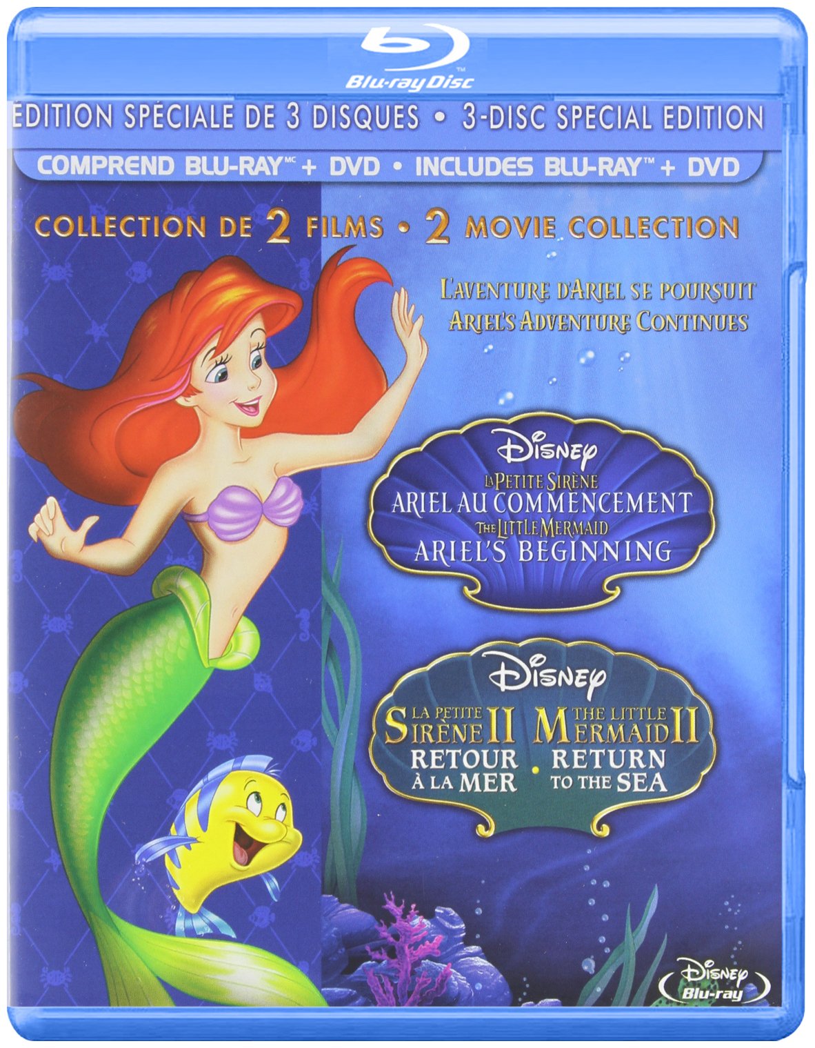 The Little Mermaid II & Ariel's Beginning 2-Movie Collection [Blu-ray] (Bilingual) [Blu-ray]