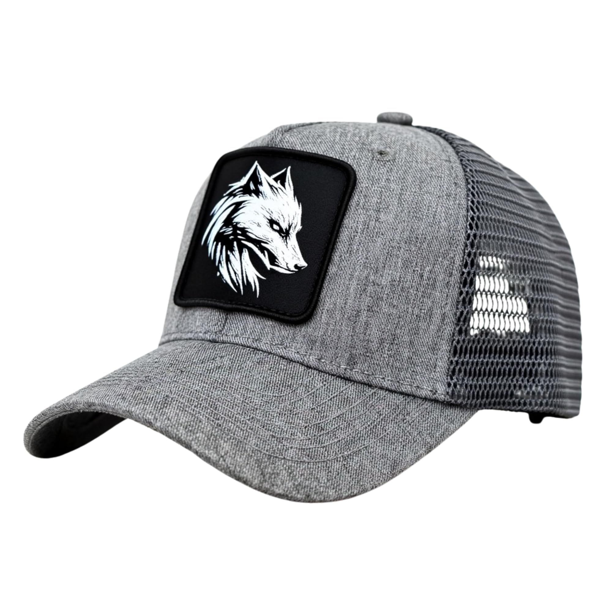 Grey Instinct Cotton Trucker Cap for Men | Grey Baseball Cap with Mesh Back | Structured 5-Panel | Adjustable Snapback | One Size (54–56 cm)-image-10