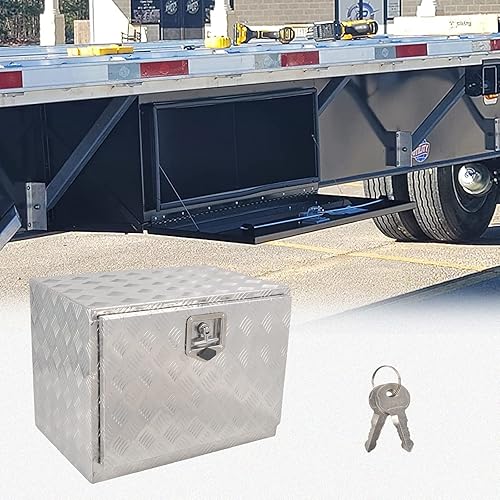 Miniatura 7 de Caja de herramientas de aluminio de 24 pulgadas para caja de herramientas de caja de camión al aire libre para automóvil, camión, remolque, debajo