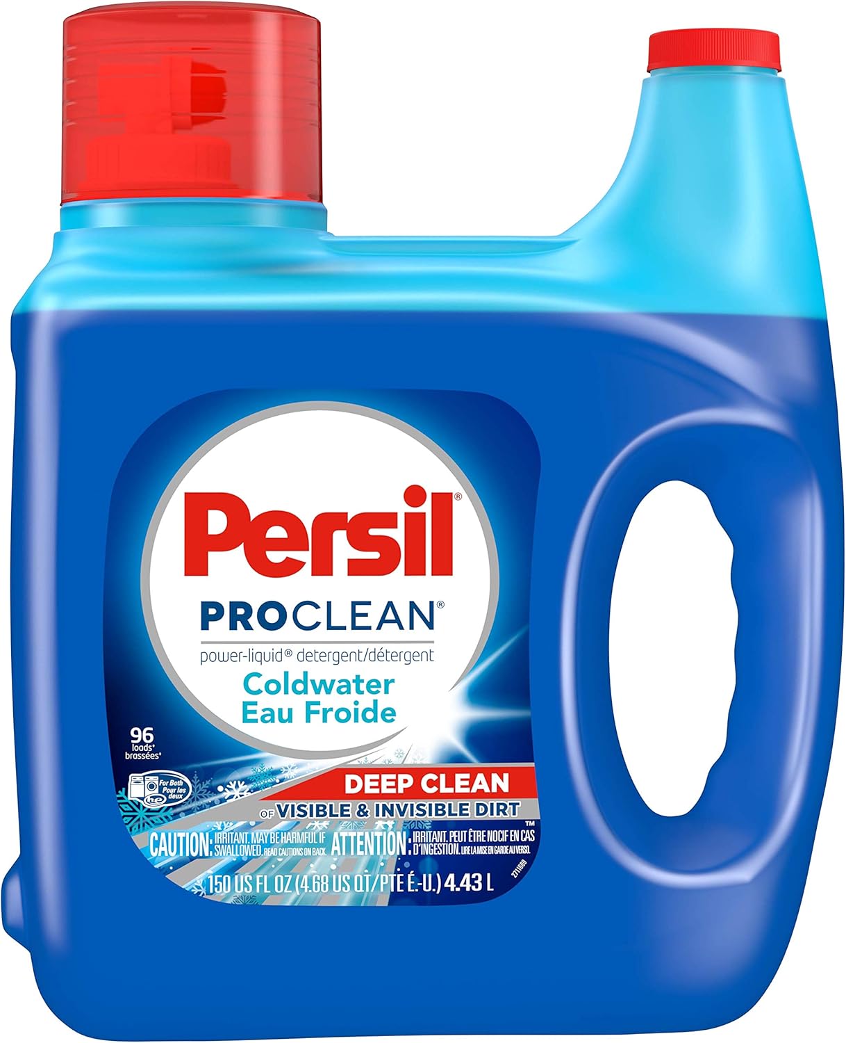 Persil ProClean PowerLiquid Cold Water Laundry Detergent, 4.43 Liters