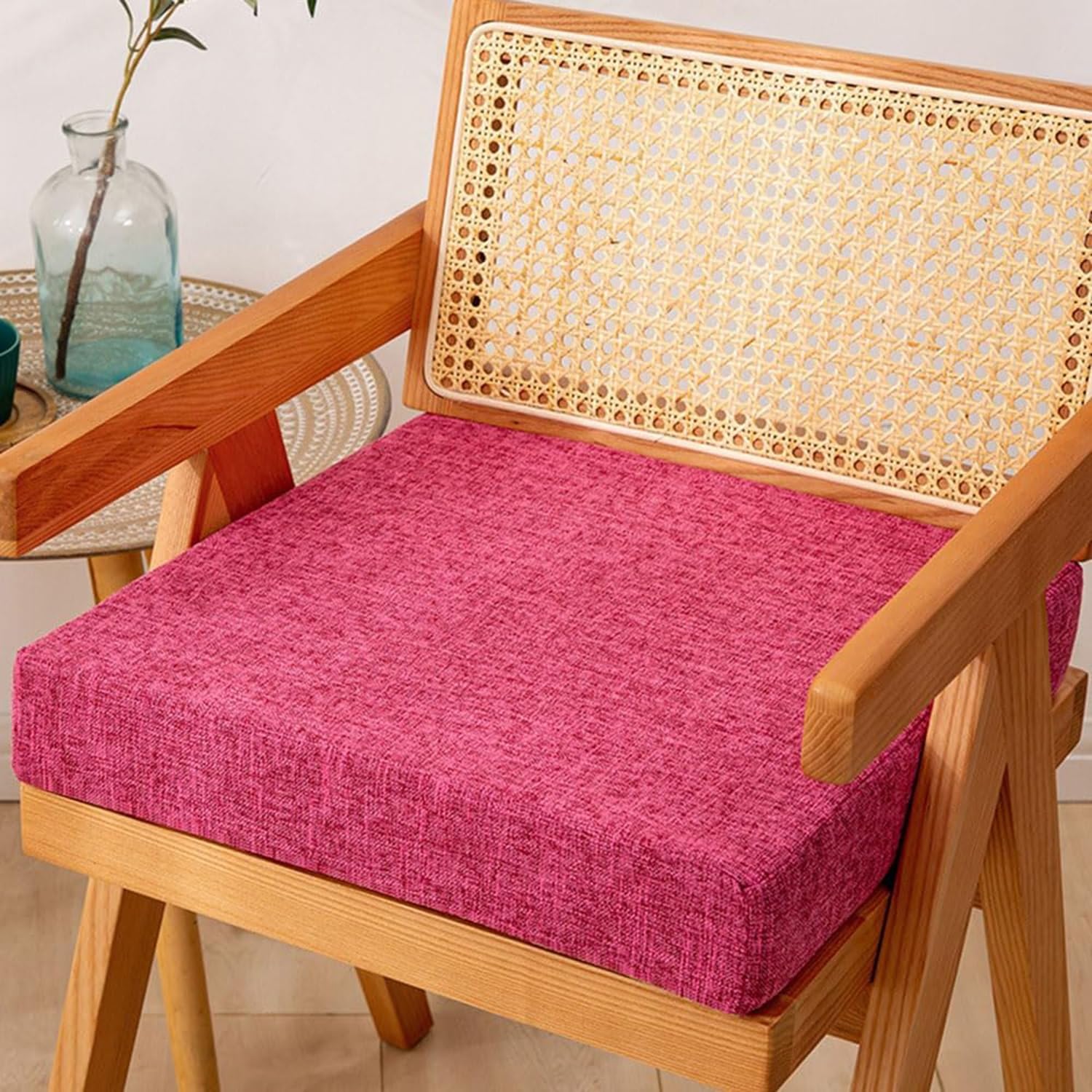 Hoowarm Chair Cushion Kitchen, Memory Foam Chair Pads, 25/28/30/35/40/45/50/55/60cm Non-Slip Chair Pads，Outdoor Indoor Seat Cushion, Removable for Dining Office Garden Chair(Colour20,28x28x5cm)