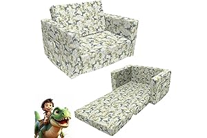 Kids Sofa, Children's 2 in 1 Convertible Dinosaur Bean Bag Chair