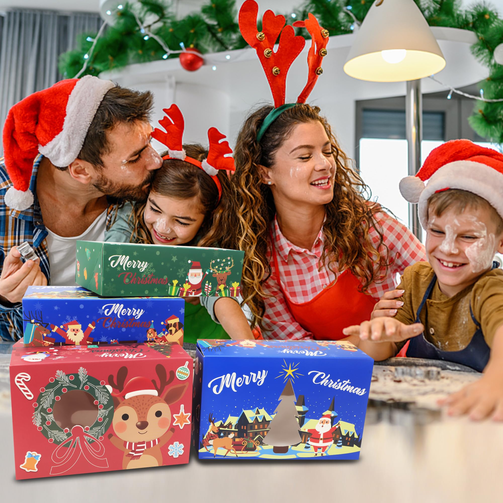Christmas Cookie Boxes - 24 Pack -6