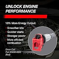Vista 2 de Dinan Bobina de encendido D650-0003 (Rojo) para modelos seleccionados de BMW Serie M, N y S - M54 N20 N52 N54 N55 N62 N63 S55 y S63 - Reemplazo